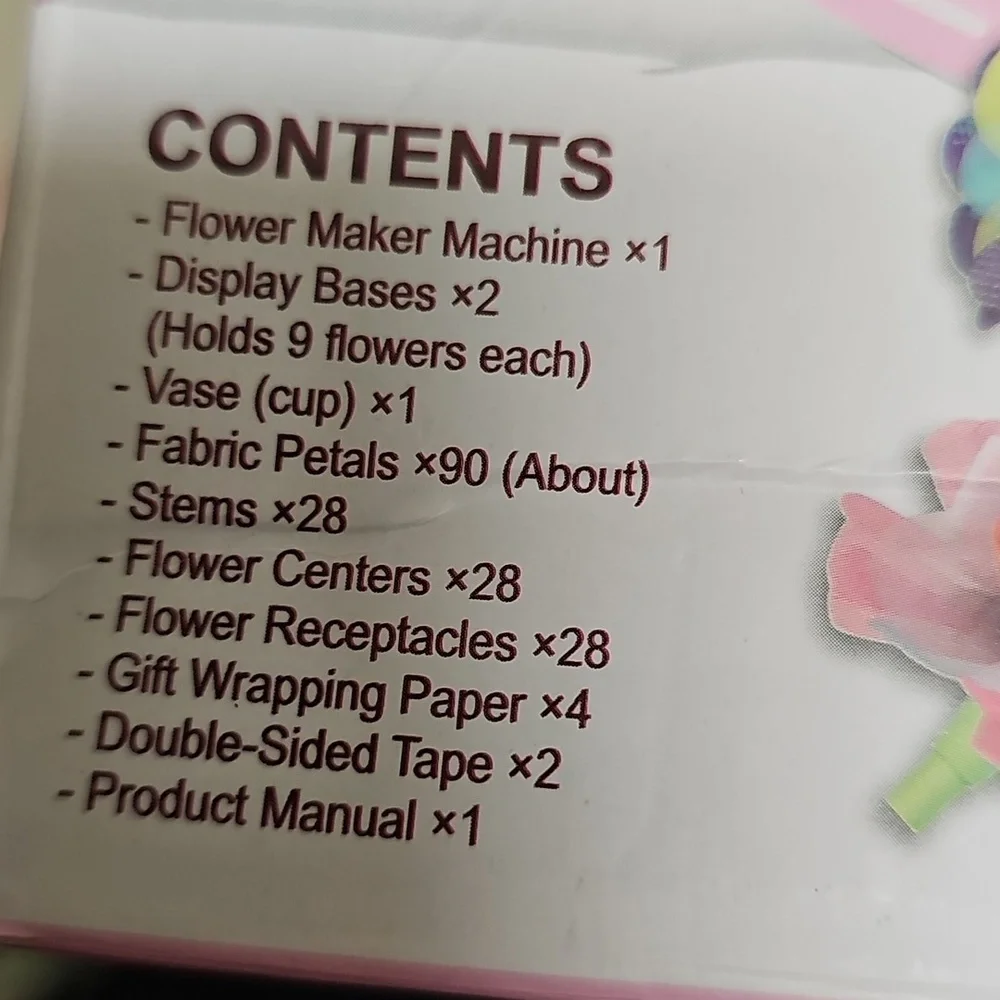 Nwt DIY Flower Craft Kit - Pink